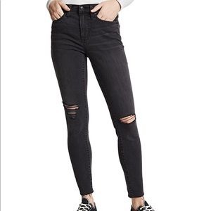 Madewell High-rise skinny jean in black NWT